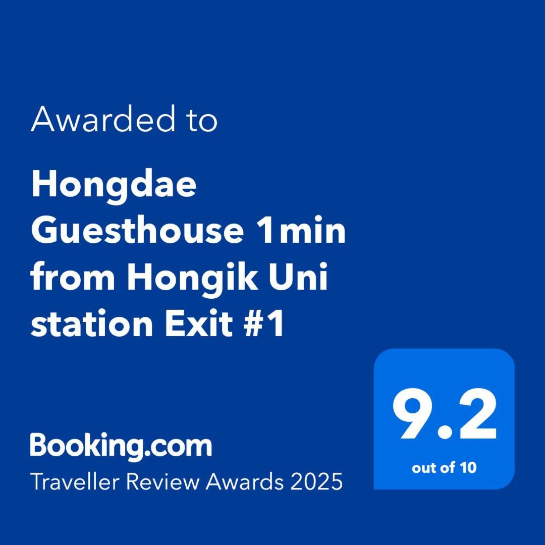 Hongdae Guesthouse 1Min From Hongik Uni Station Exit #1 Сеул Экстерьер фото